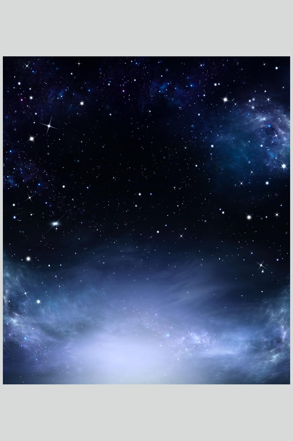 湛蓝星空高清图片素材