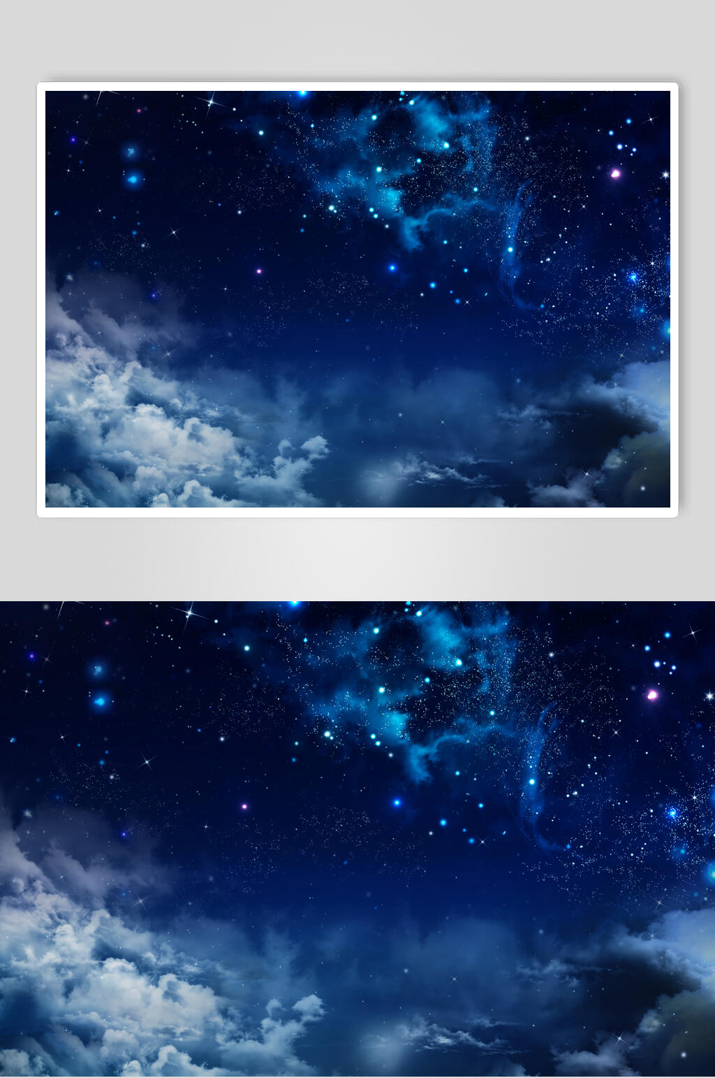 时尚湛蓝星空高清摄影图片素材