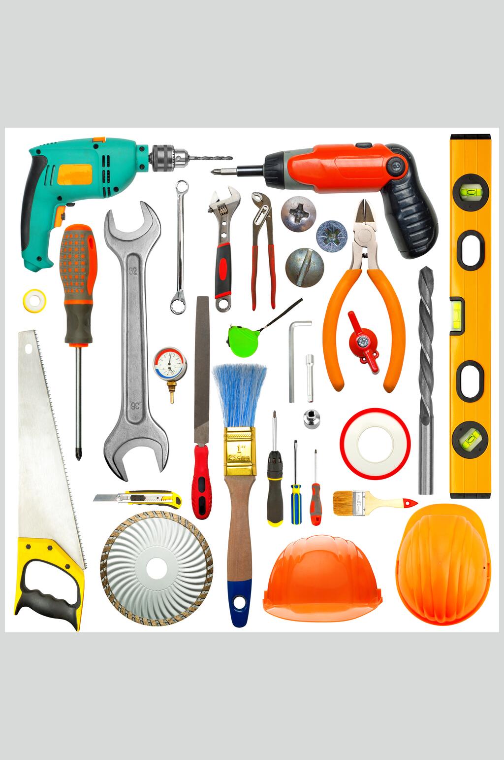 电钻锤子修理工具五金工具图片素材