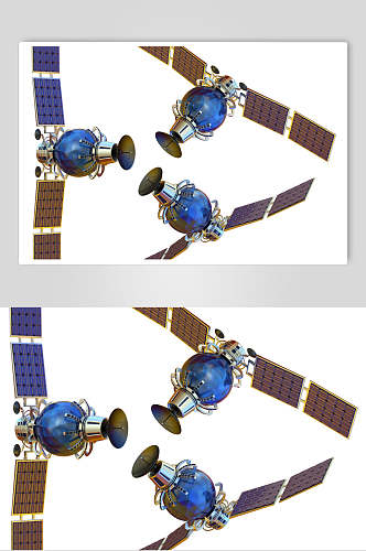 简约空间站航天科技人造卫星图片