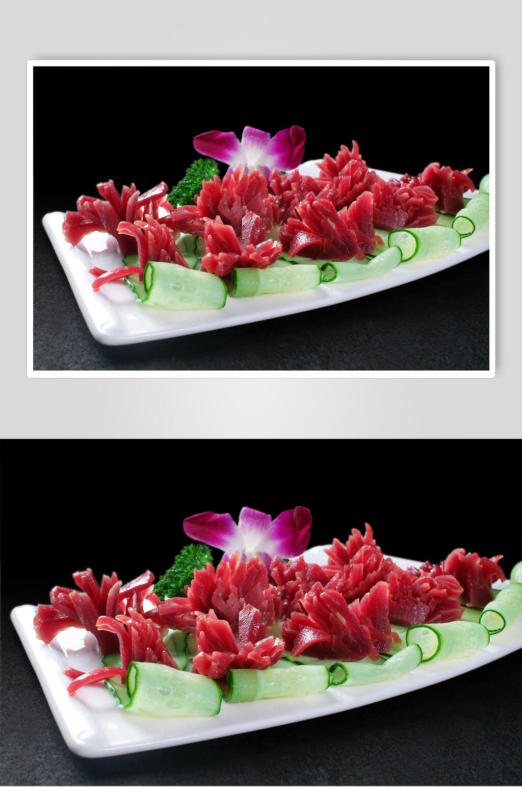 荤菜鲜鸭花食品图片素材
