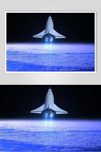 火箭航天飞机航天科技人造卫星摄影图