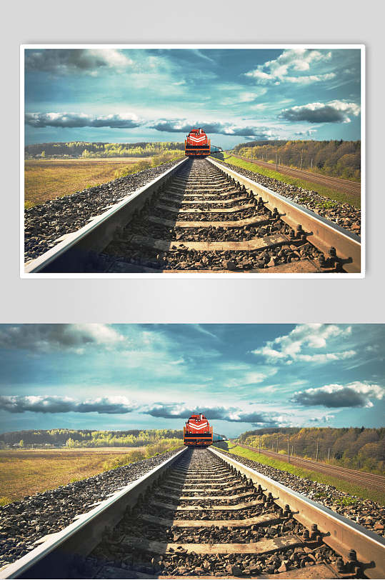火车铁路风景高清图片