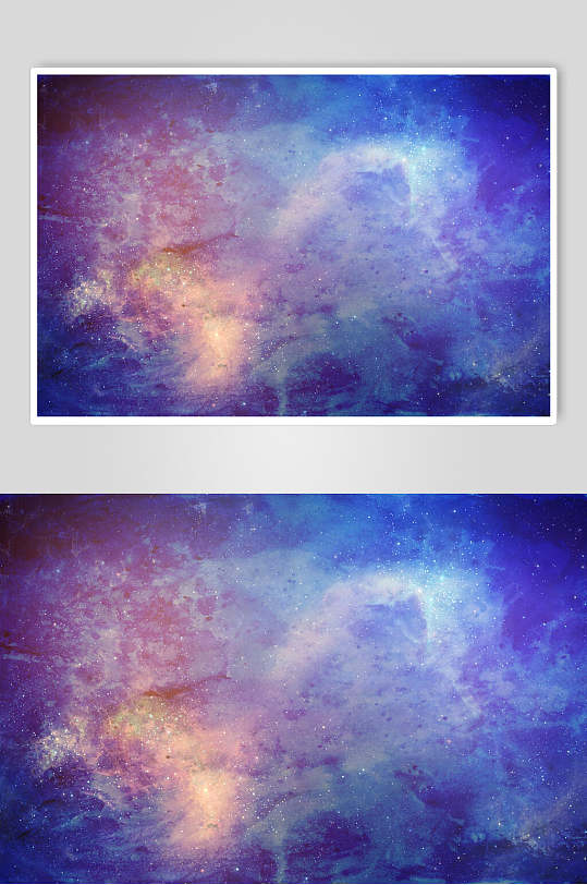 蓝紫色梦幻星空背景图片