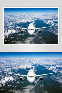 民用飞机民航航空风景摄影图