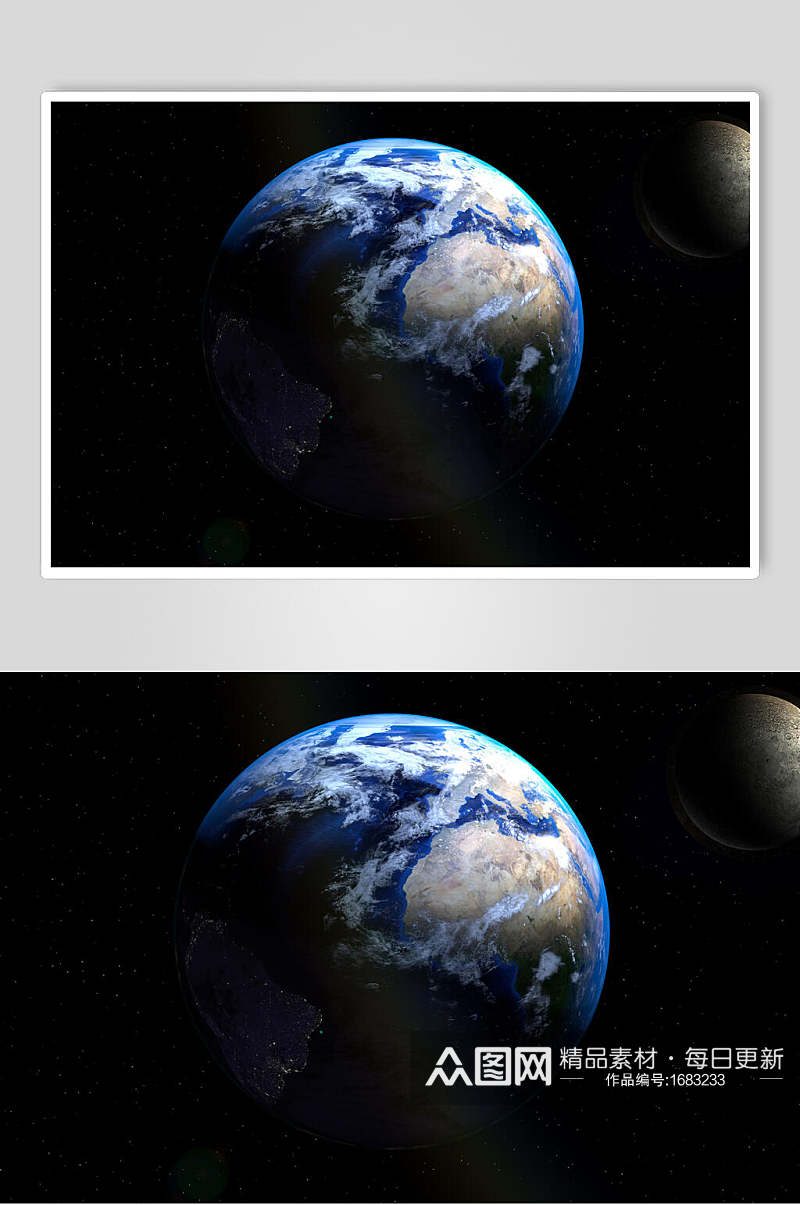兔爷爷的素材铺子孤独的星球地球摄影图素材