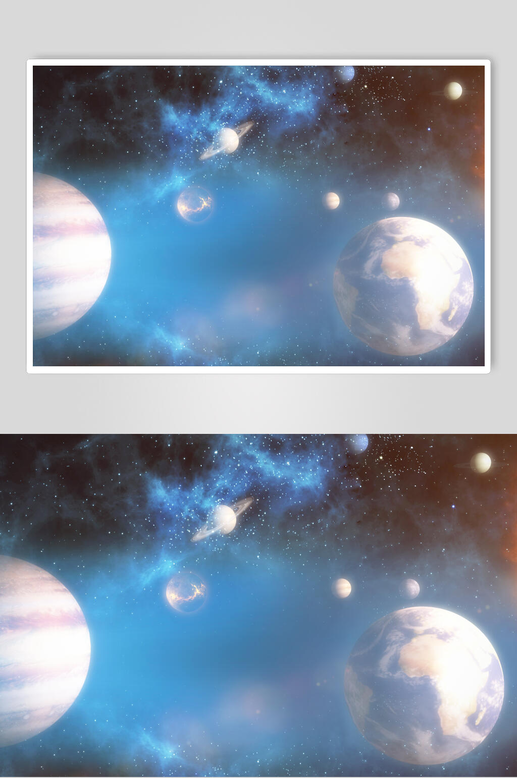 太空星球星球星系摄影图素材