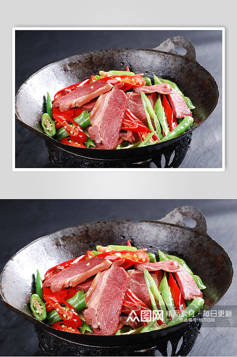 腊肉干锅香锅食品图片素材