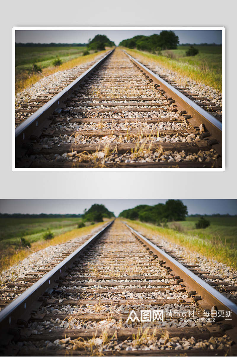 铁路风景远景图片素材