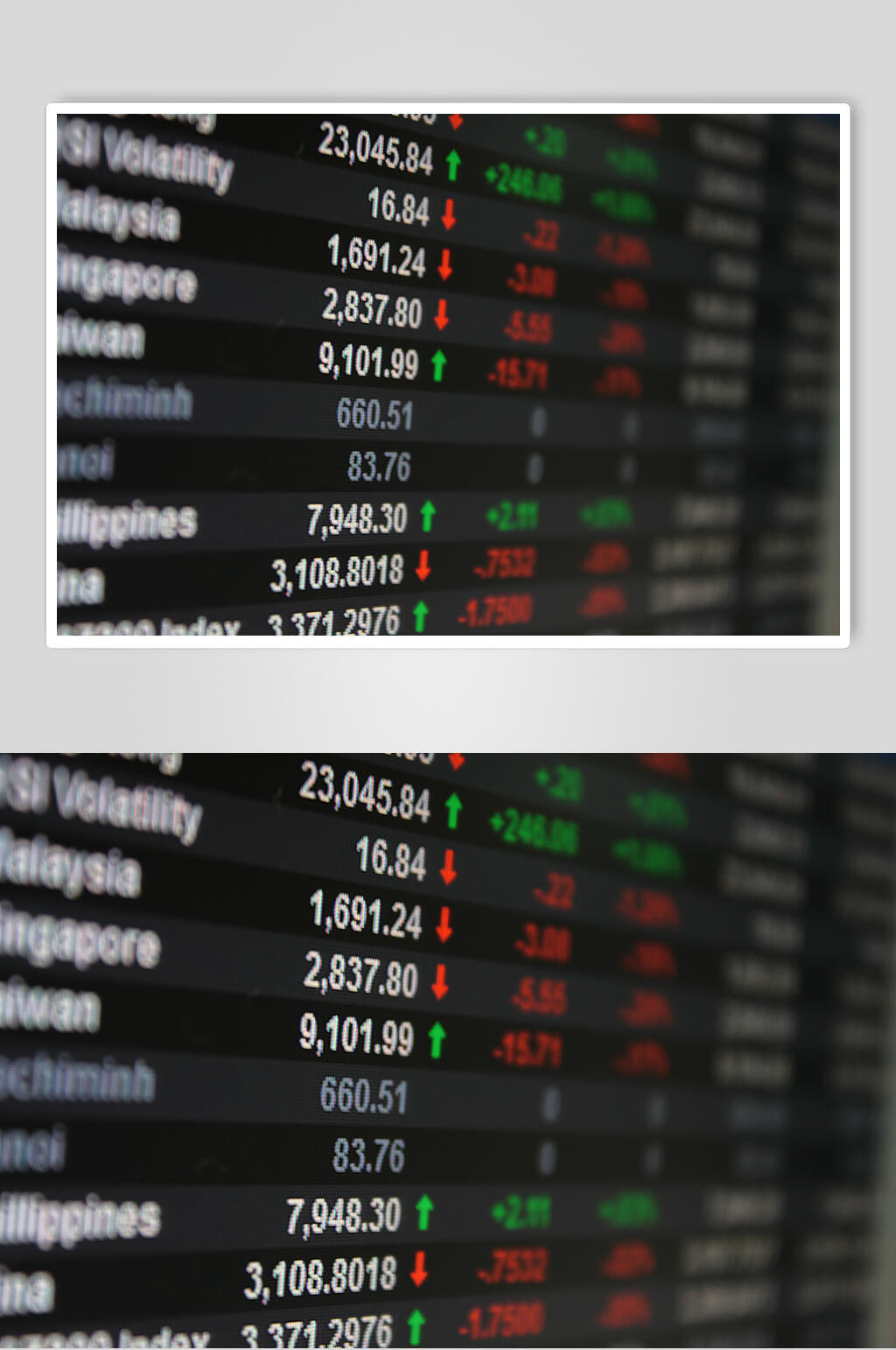交易金额股票期货走势图特写图片素材