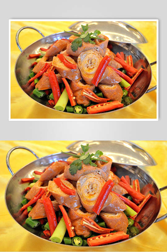 干锅香锅牛尾高清图片