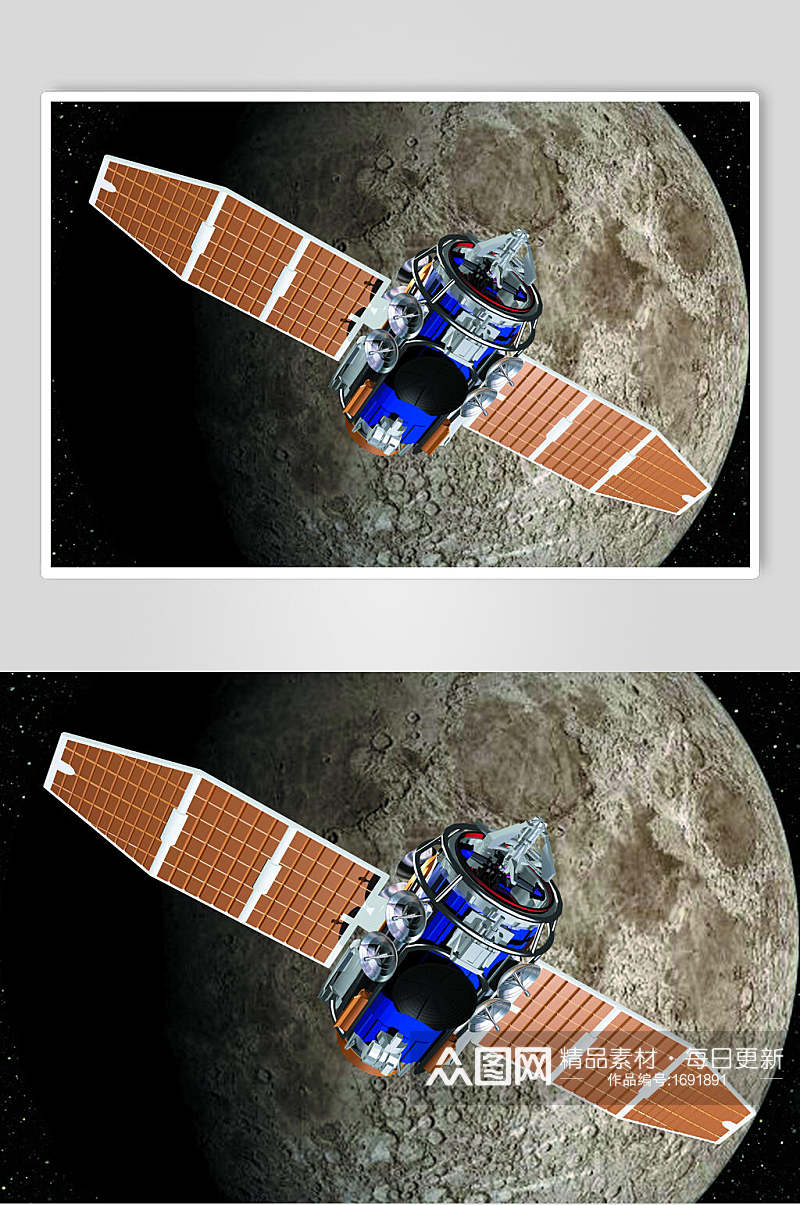 星球空间站航天科技人造卫星高清图片素材