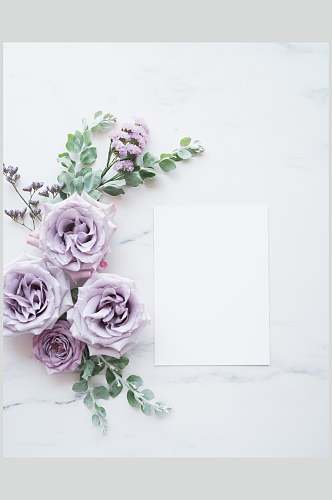 紫色清新文艺玫瑰花的图片大全大图