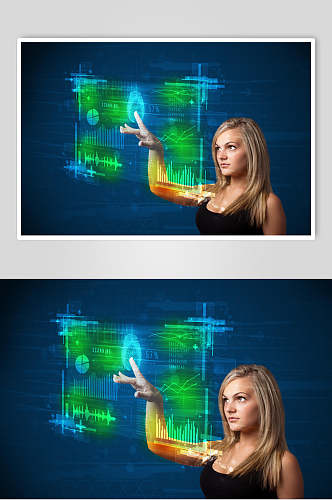 超现实触控未来科技感摄影图