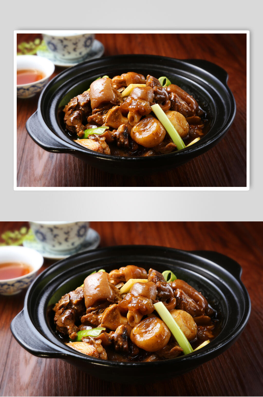 干锅香锅板栗鸭高清图片素材
