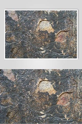混泥土墙面纹理黑色片石褶皱摄影图