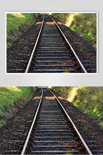 单道铁路风景高清图片