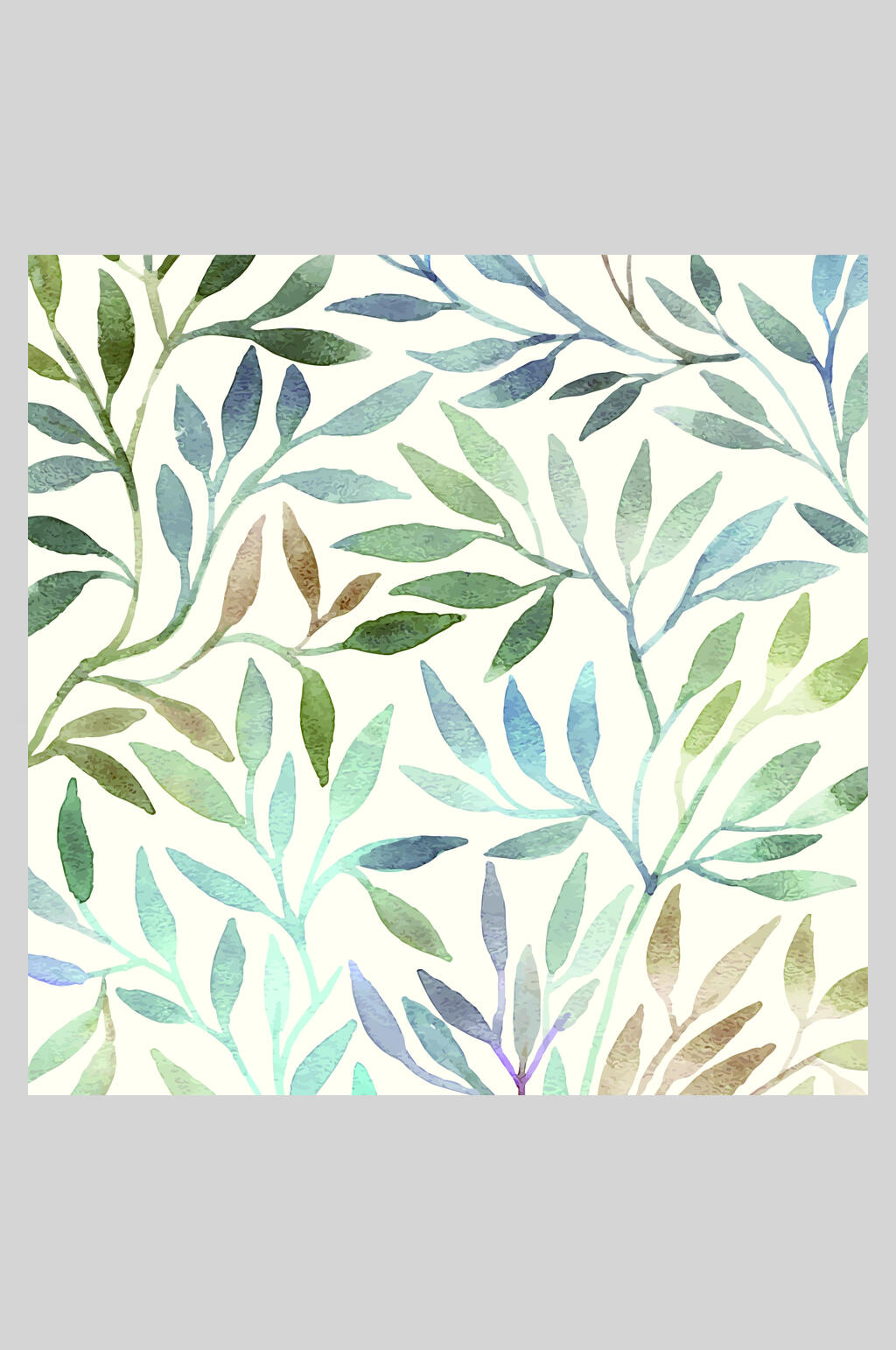 水彩花卉植物底纹插画素材素材