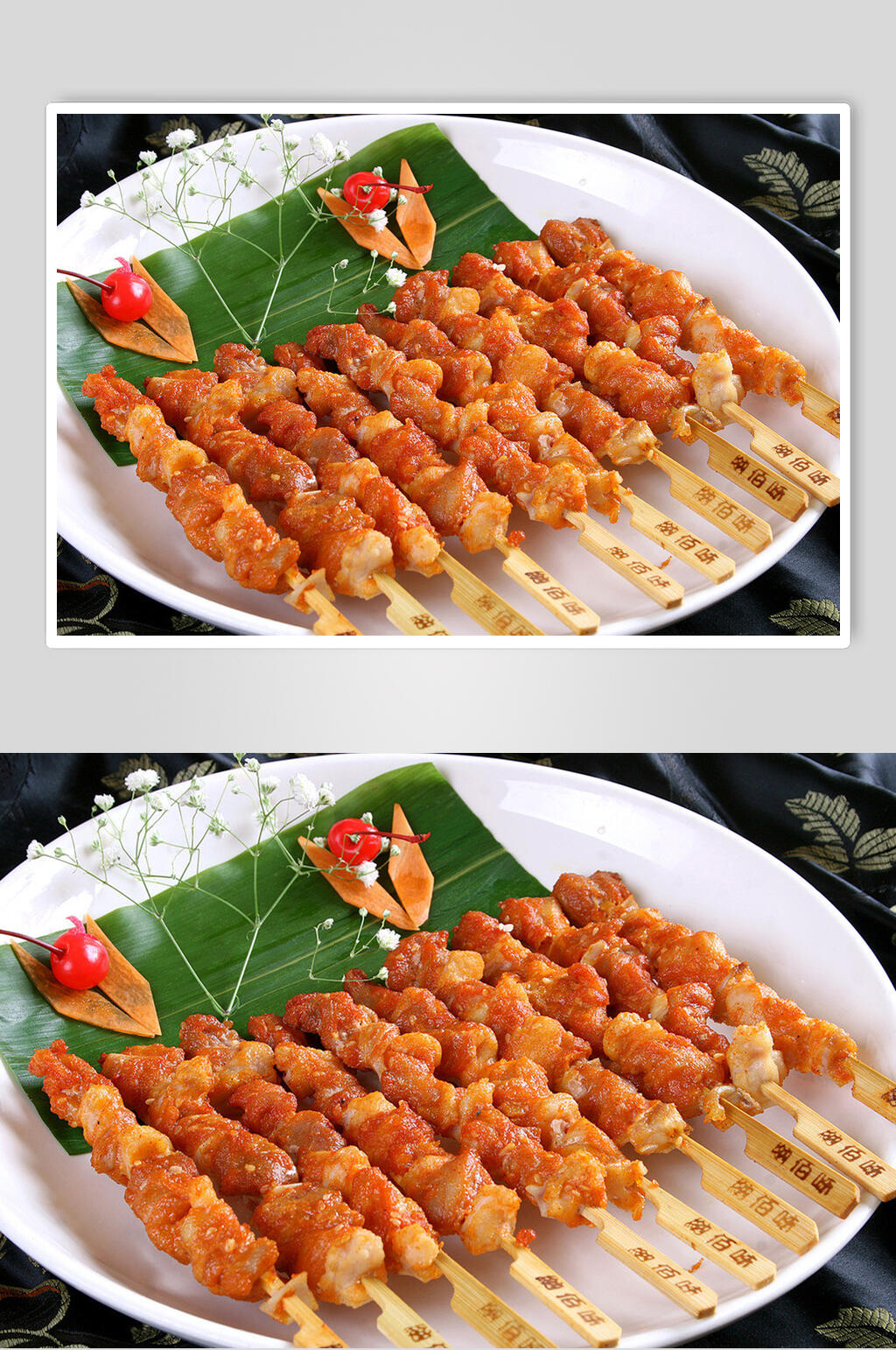 烤鸡脆骨食品图片素材