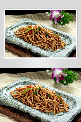 美味石锅茶树菇餐饮美食图片