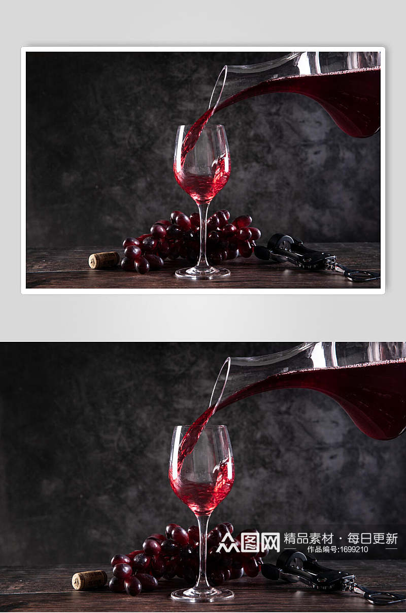 葡萄酒红酒特写高清图片素材