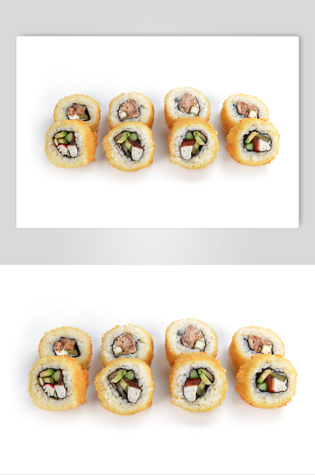 青瓜火腿寿司美食图片素材