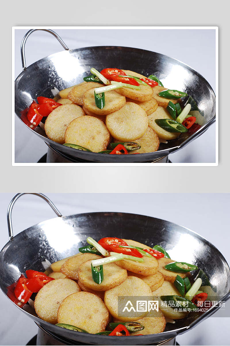 鲜香干锅土豆片餐饮美食图片素材