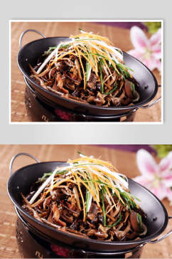 极品热菜干锅茶菇餐饮美食图片