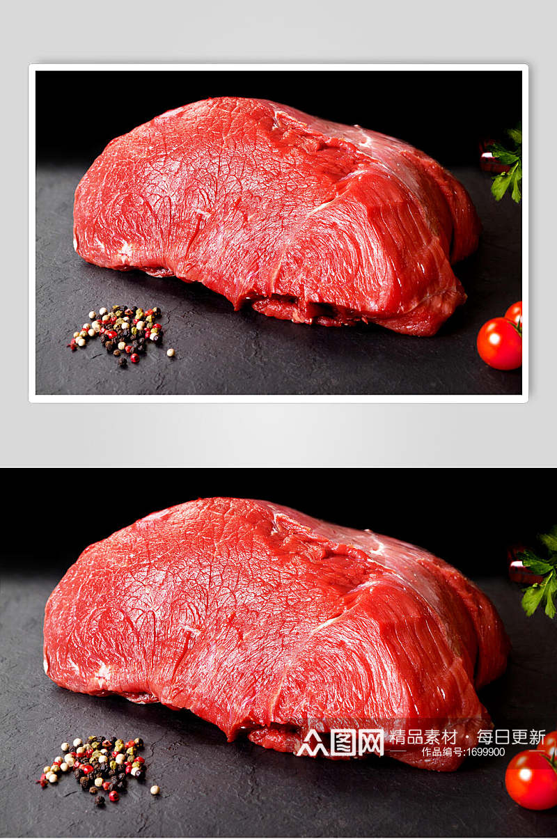 新鲜精品肉类精瘦肉图片素材