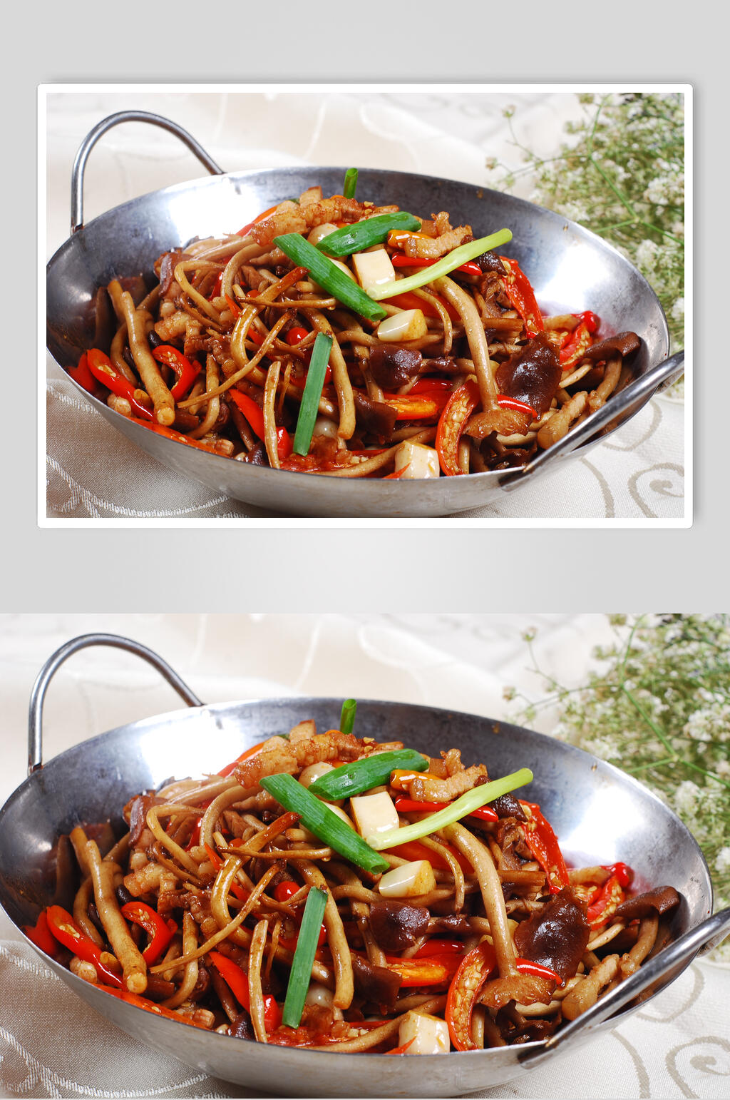 美味干锅茶树美食摄影图片素材