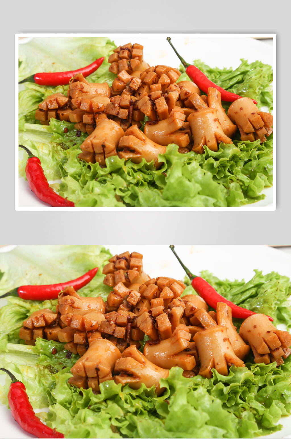鱿鱼花海鲜美食摄影图片素材