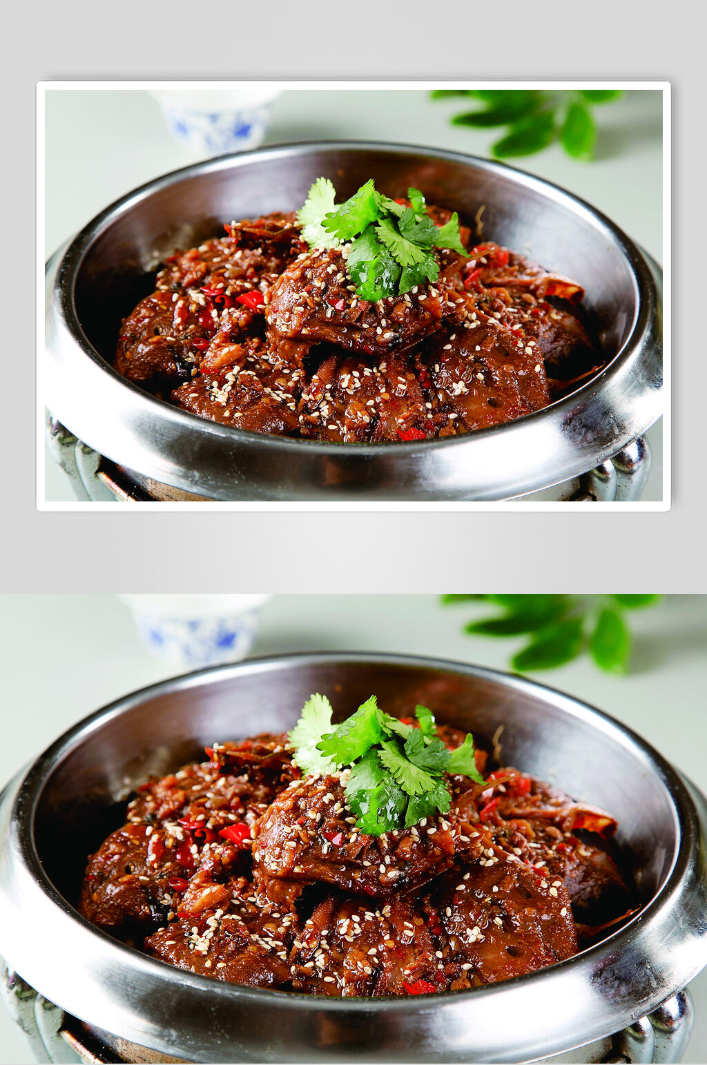 美味干锅鸭头美食摄影图片素材