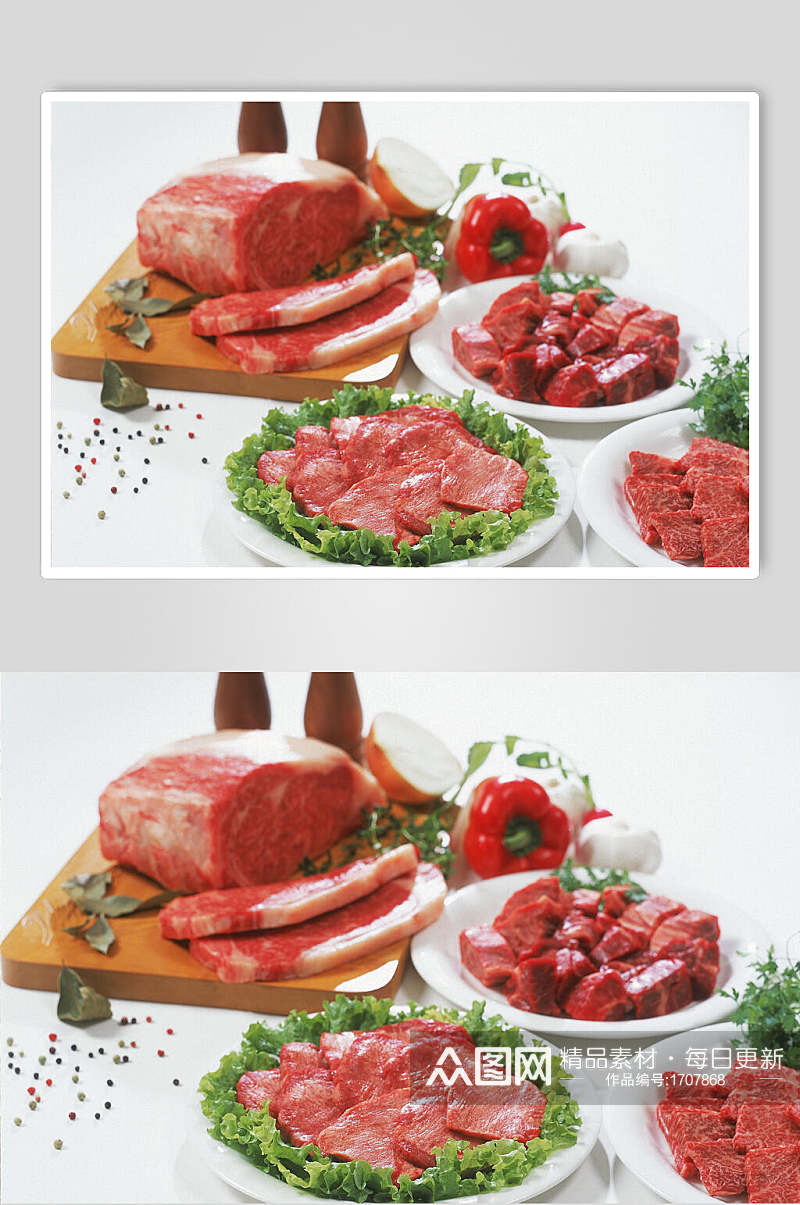新鲜肉类高清图片素材