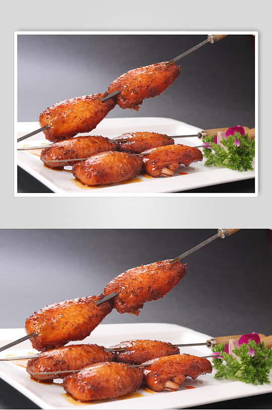 烤鸡中翼图片-烤鸡中翼素材下载-众图网