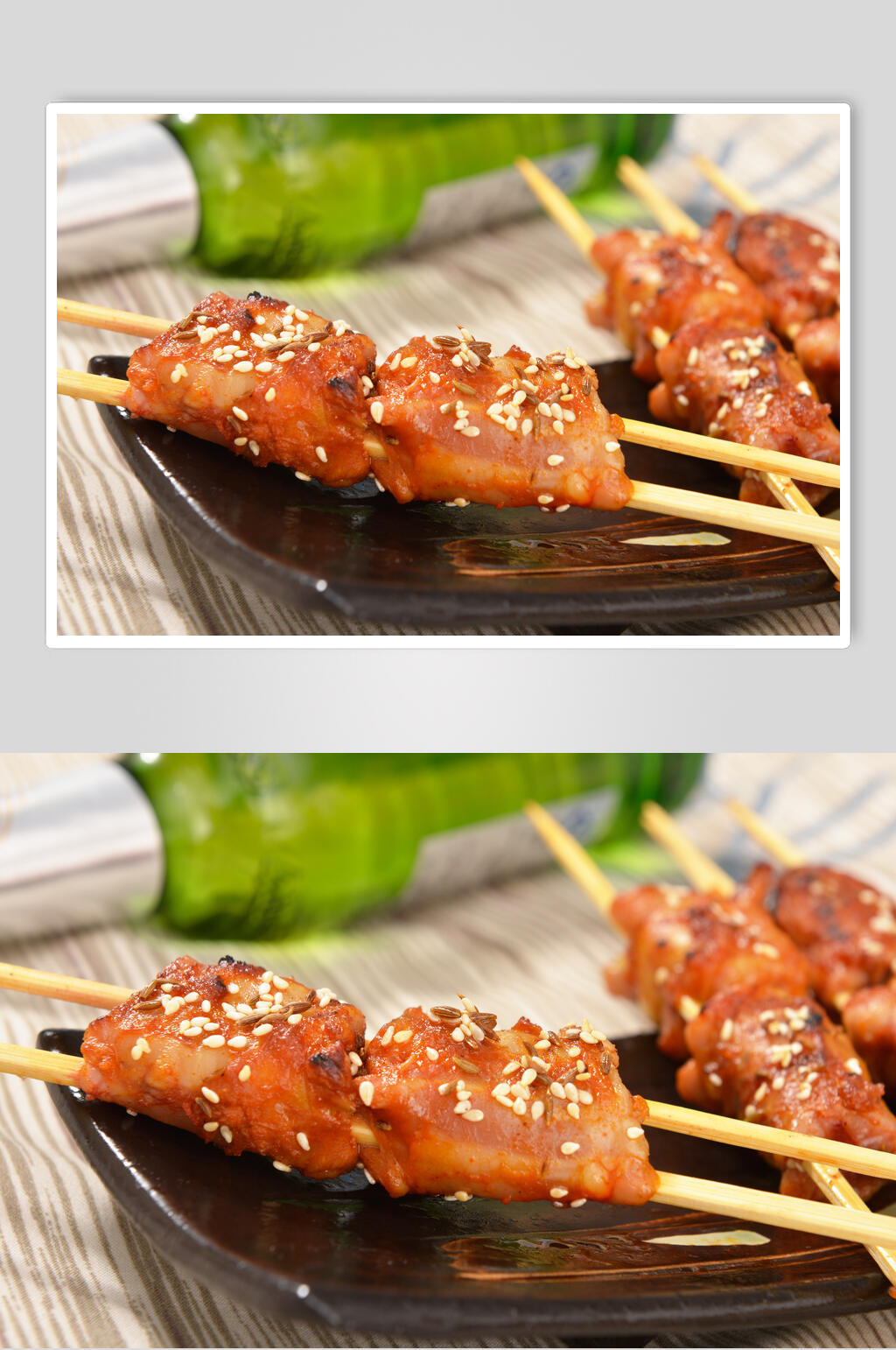芝麻肉串高清图片素材
