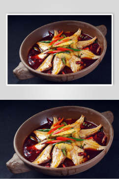 石锅鲜椒耗儿鱼餐饮美食图片
