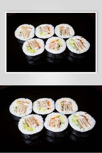 紫菜卷寿司美食食品图片