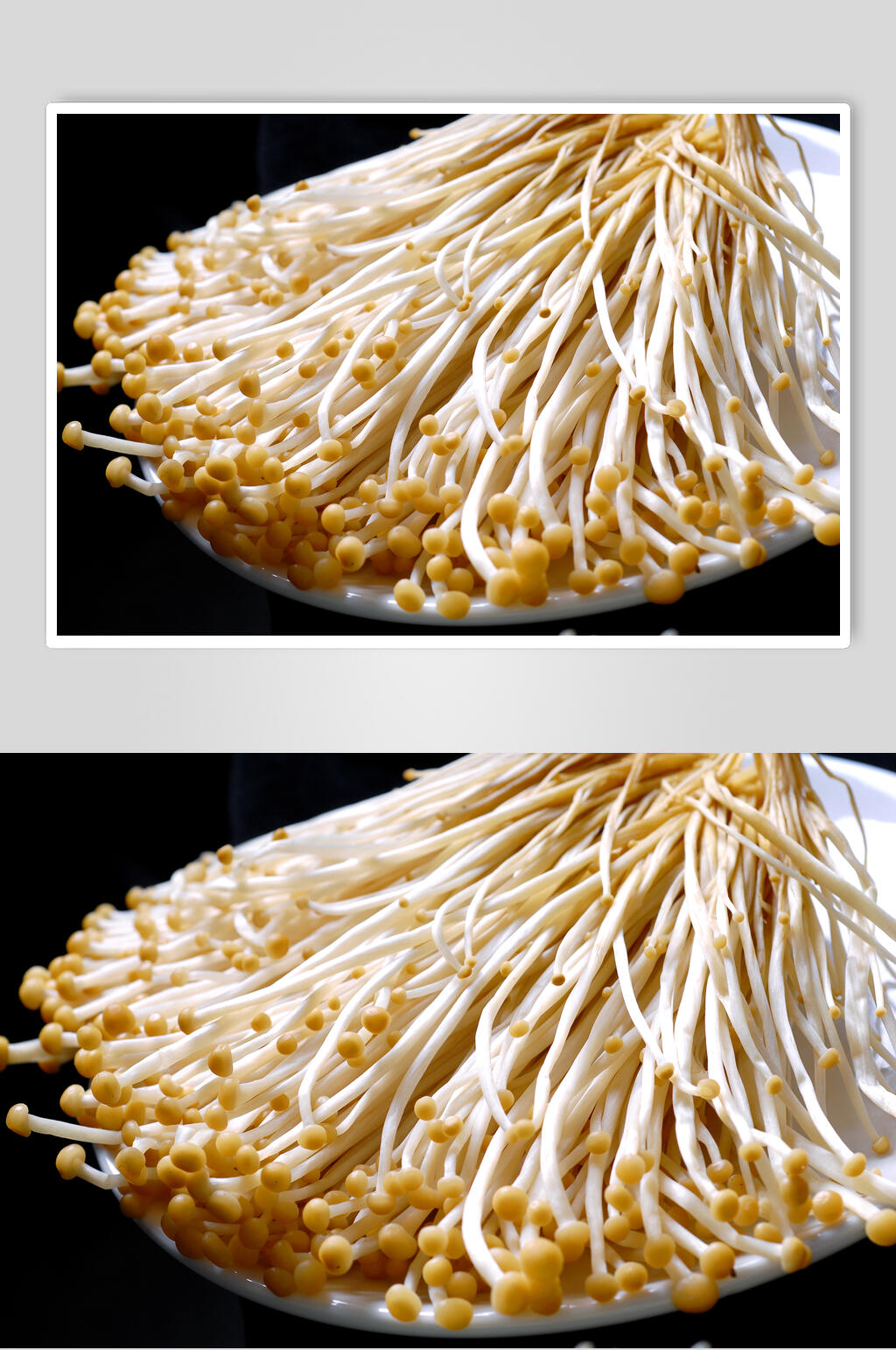 新鲜美味金针菇美食摄影图片素材