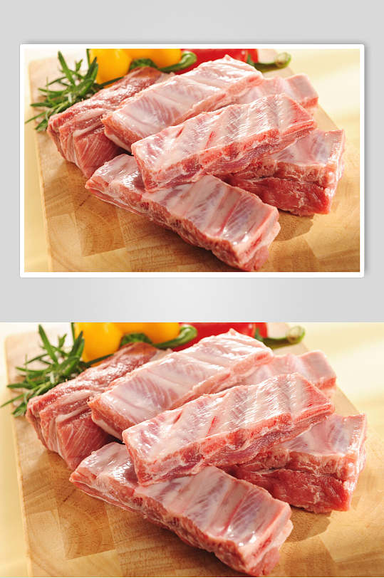 新鲜精品肉类排骨图片