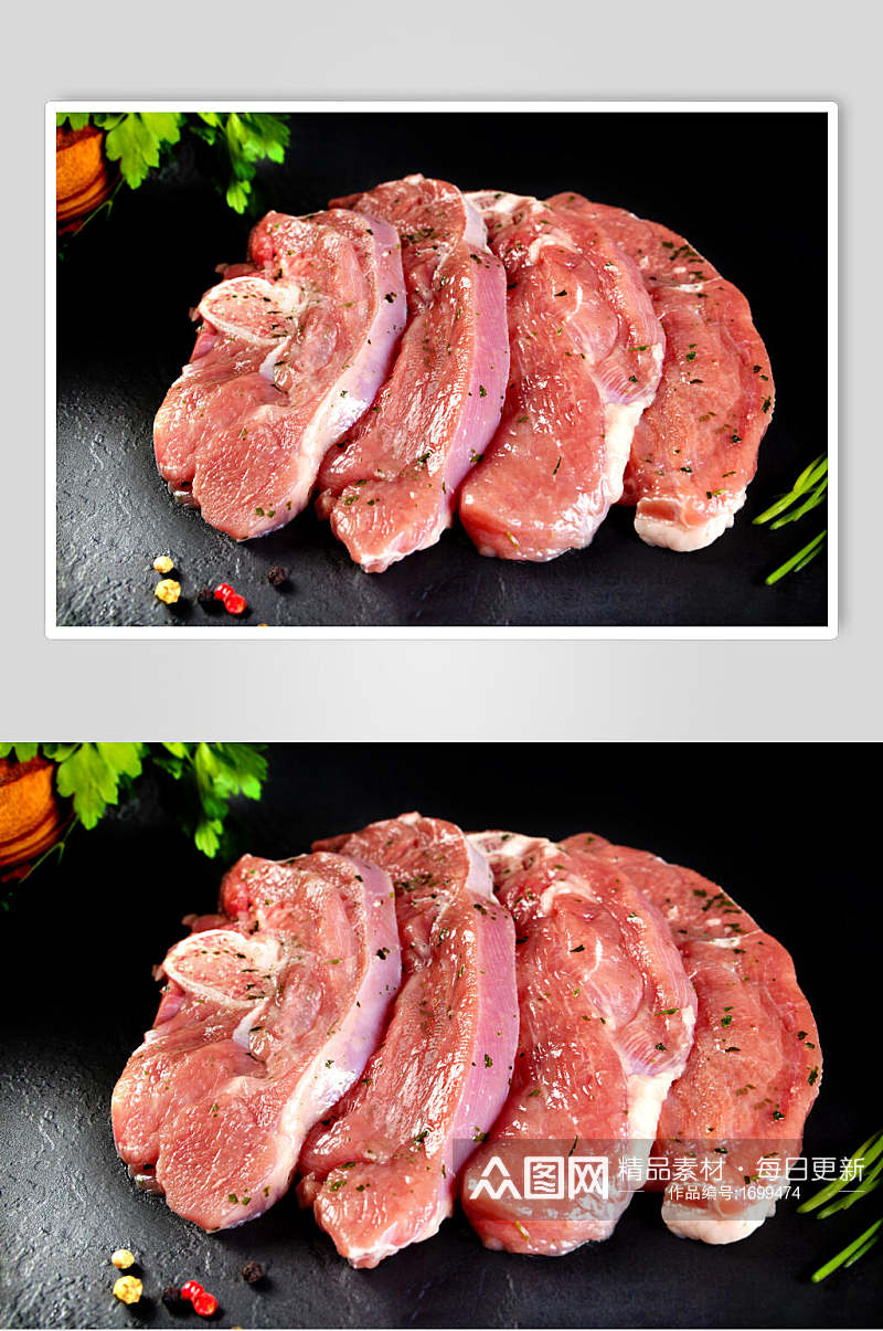 新鲜腌制肉类图片素材