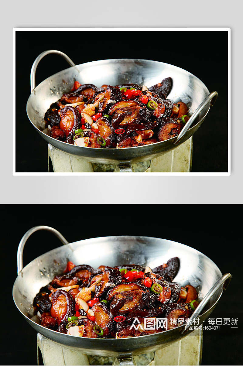 干锅香菇餐饮美食图片素材