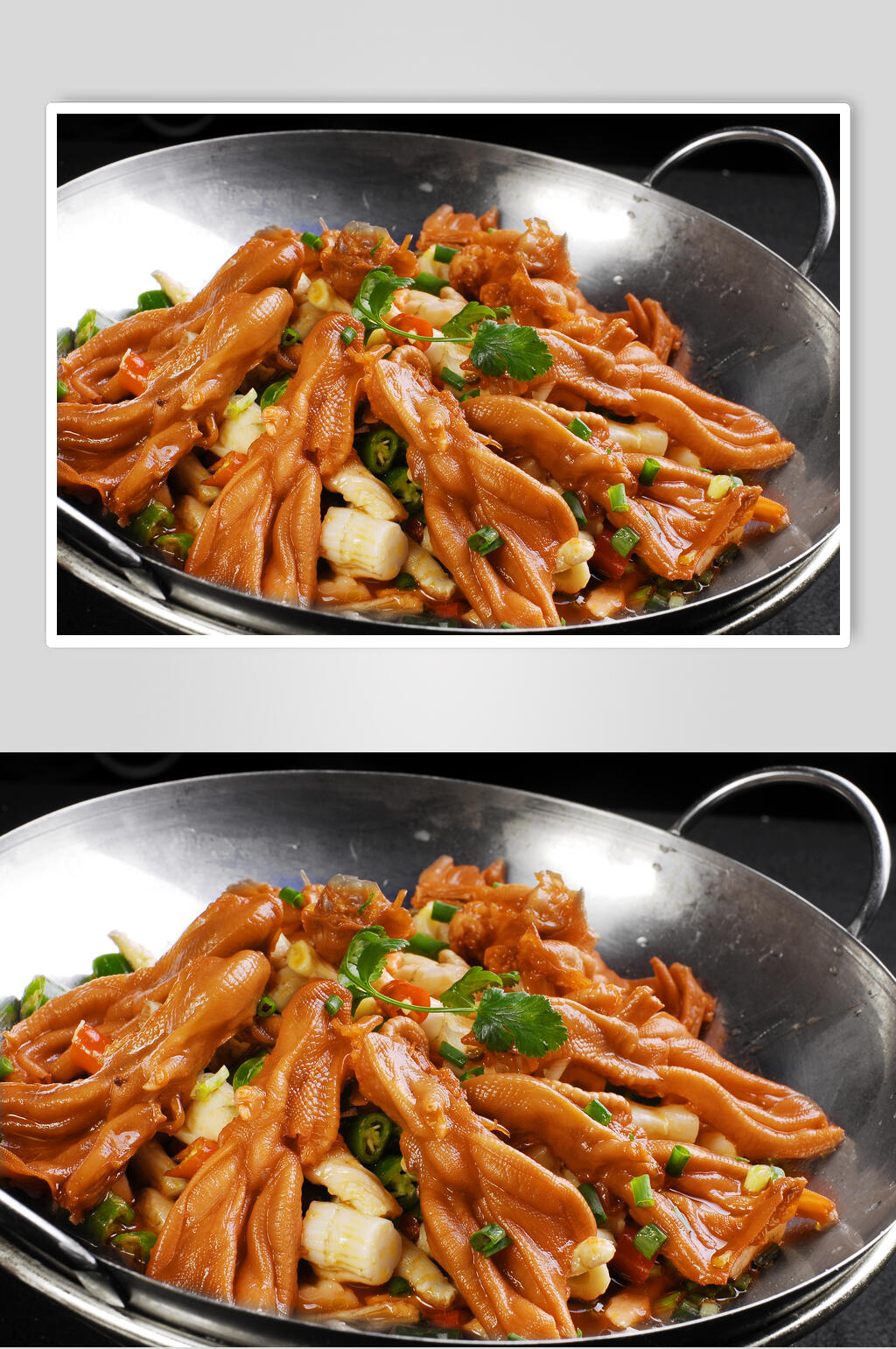 干锅鸭掌美食高清图片素材