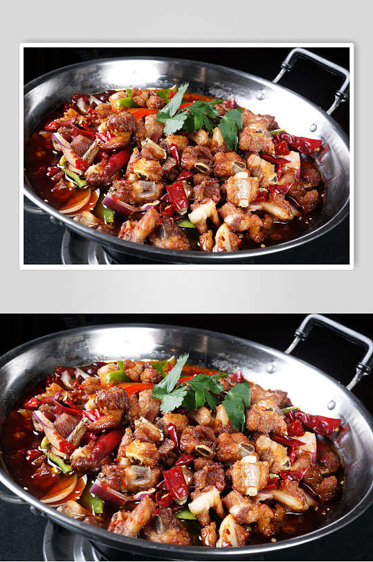 热菜干锅排骨餐饮美食图片
