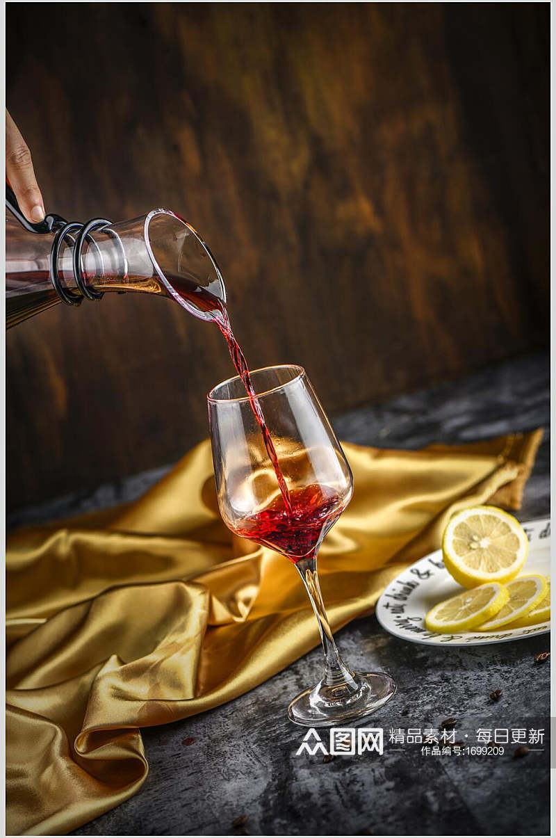 高端葡萄酒酒水图片素材