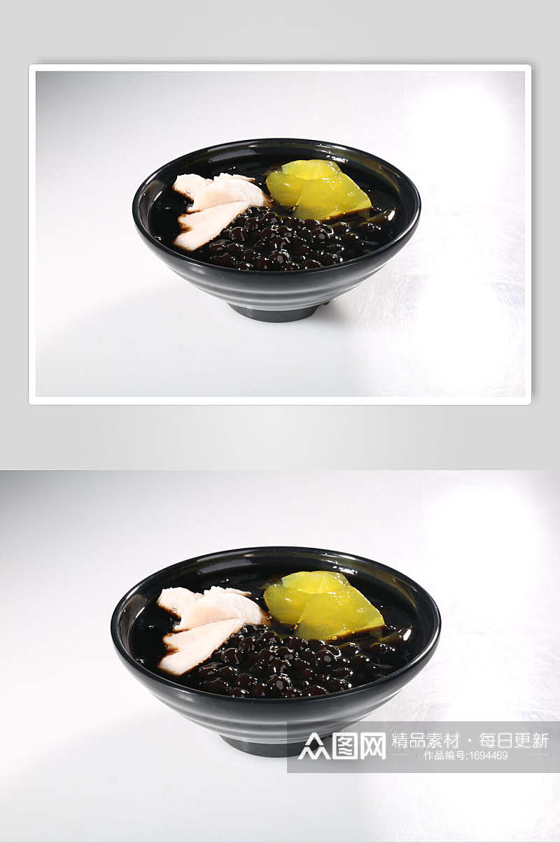 热仙草号粉粿香芋珍珠美食摄影图片素材
