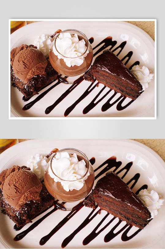 美味巧克力西式糕点美食高清图片