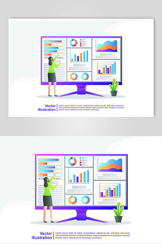 形象化矢量图商务插画设计
