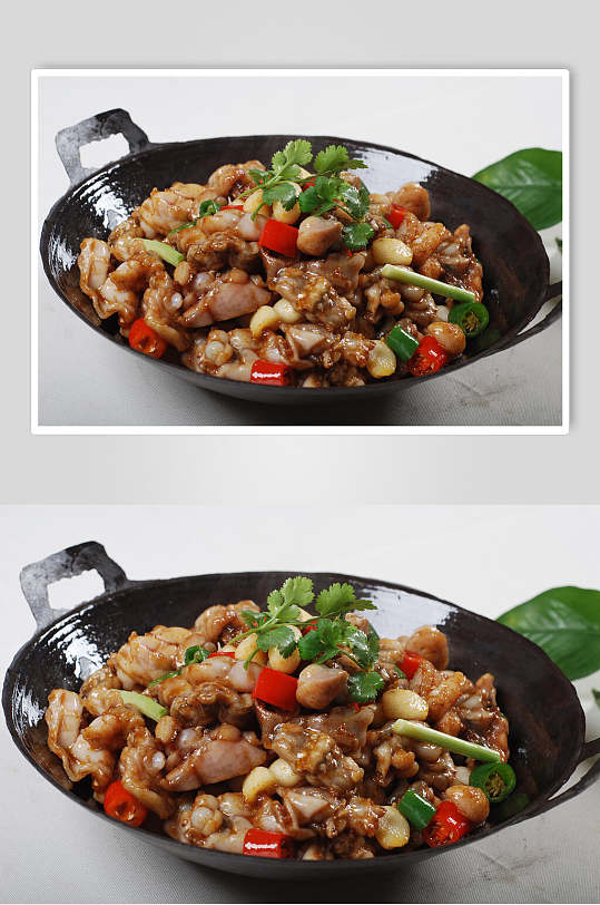 干锅田鸡美食图片