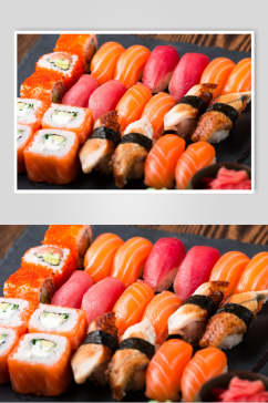 招牌海鲜寿司美食食品图片