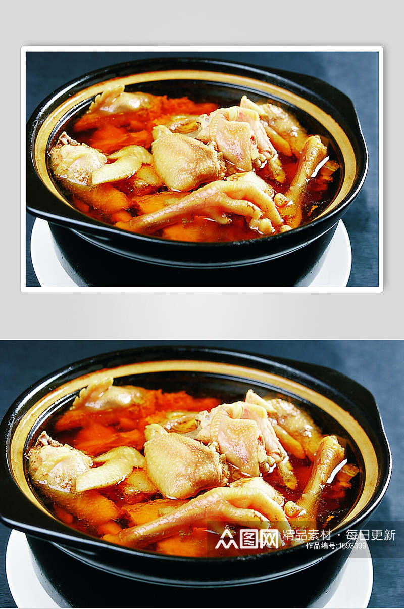 东阳土鸡煲美食摄影图片素材